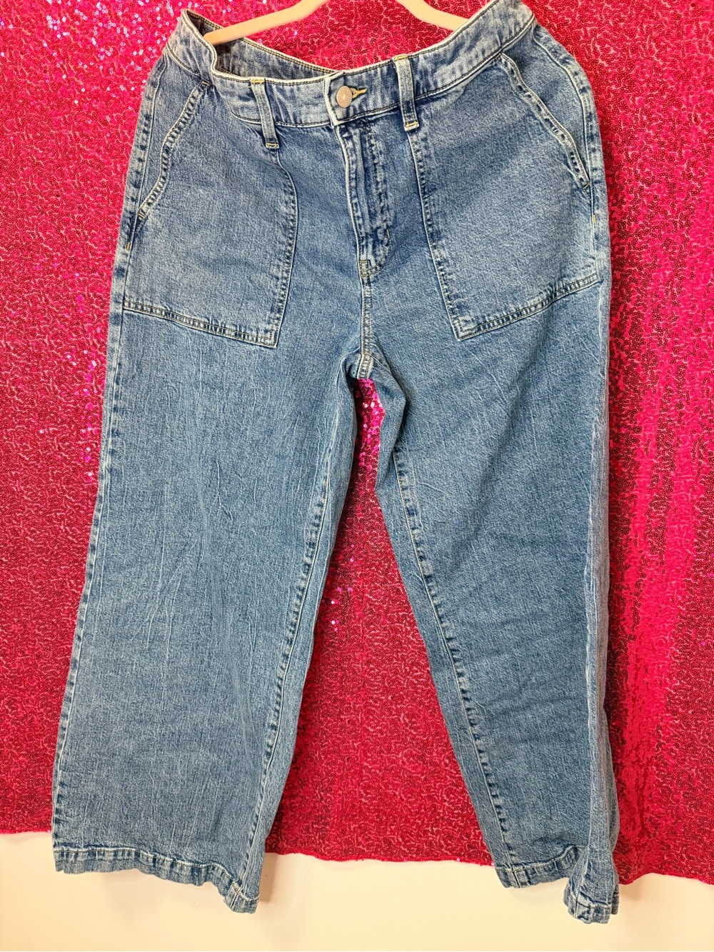 Banana Republic High-Rise wide leg Light Blue Women's Jeans